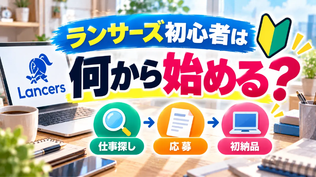 ランサーズ初心者は何から始める？仕事探しから応募・初納品までの入門ガイドのアイキャッチ画像
